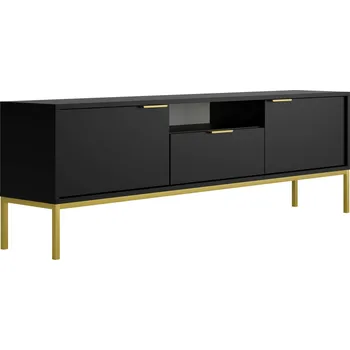 Televizní stolek Televizní stolek Austin 175 cm černý/zlatý