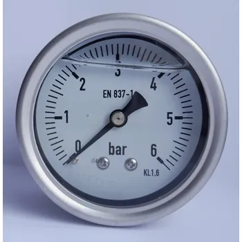 Manometr celonerezový pr. 63mm, zadní přípoj G1/4, rozsah 0-6 bar