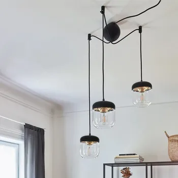 Umage Umage Cannonball cluster 3 závěsy s kulatou stropní rozetou pro sestavení závěsného svítidla Barevná úprava: černá