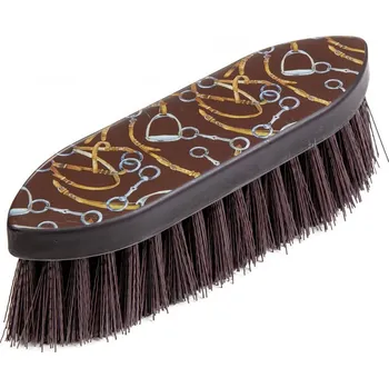 Čištění pro koně HKM Kartáč Allure hrubší hnědý