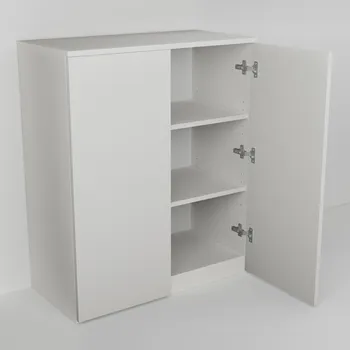 Komoda Komoda vysoká s dvěma dvířky, policemi (v. 96,5cm)