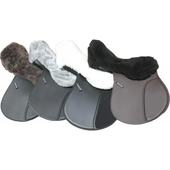 Jezdecké sedlo Potah na posedlí umělý beránek, bílá