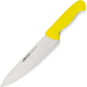 Kuchyňský nůž Kuchyňský Nůž Arcos Cocinero Filo Liso Color Amarillo Serie 2900 250 mm