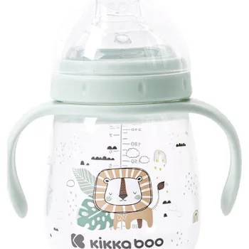 Hrnek se silikonovým pítkem KIKKABOO 240ml 6m+ Savanna