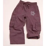 Kalhoty roll up dívčí, Pidilidi, PD818, hnědá - 80 | 1rok