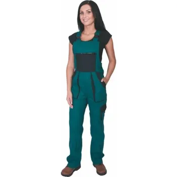 Pracovní kombinéza Dámské monterk. kalhoty LUX SABINA s nápr./zeleno-, Velikost 64