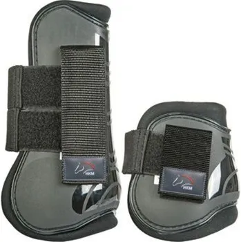 Koňské kamaše HKM Sada HKM kamaše + strouhačky Genua černé cob