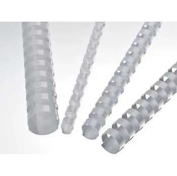 Vázací hřbet Plastové hřbety Eurosupplies 51 mm - 50 ks, bílá