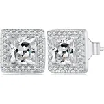 Elenys stříbrné peckové náušnice Čtverec klidu