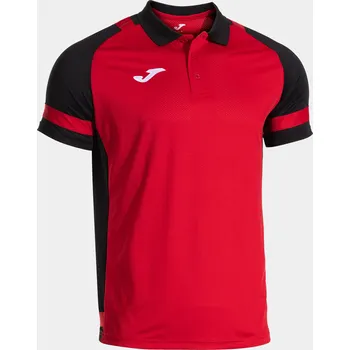 Triko POLO s límečkem JOMA Lider červeno černé Velikost: 3XS