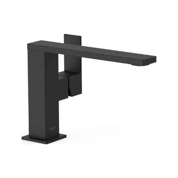 Umyvadlová baterie TRES Cuadro s otočným ramínkem černá matná 00620501NM
