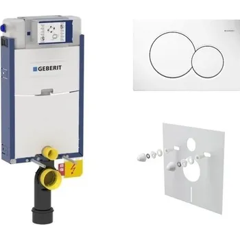 Geberit Modul pro zazdění, tlačítko bílé, zvukoizolační deska GK108SET1