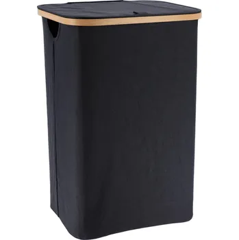 Koš na prádlo Tendance FORM textilní koš na prádlo, uzavřený, 7 l, Černý