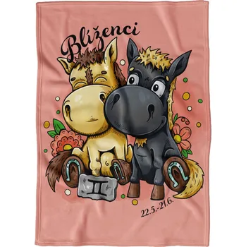 deka Deka 200 x 140 cm Koňská znamení - Blíženci