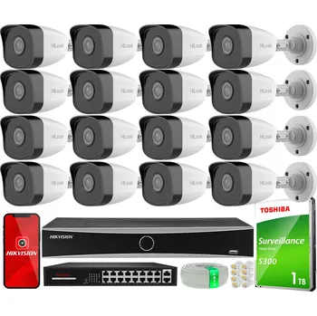 Bezpečnostní kamera Sada IP monitoringu 16x Kamera 2MPx IPCAM-B2 IR30 HiLook od Hikvision