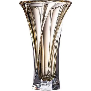 Váza Aurum Crystal Váza MOZART amber 320 mm