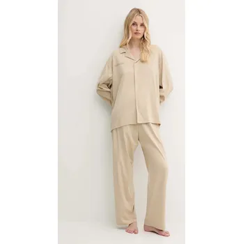 Dámské pyžamo Bavlněné pyžamo Pangaia 10002462. béžová 80X, vel. L