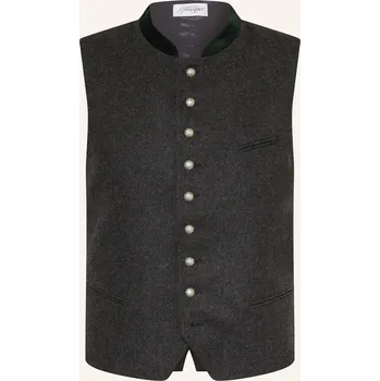 Grasegger Pánská Krojová Vesta Aurach Slim Fit, tmavě šedá, 54