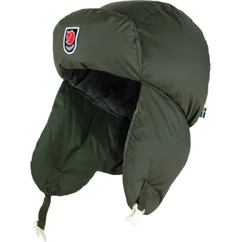 Pokrývka hlavy čepice FJÄLLRÄVEN Expedition Down Heater Deep Forest - L/XL