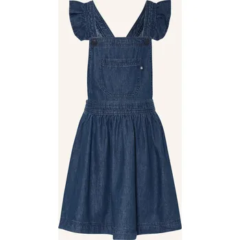 Dámské šaty Petit Bateau Dívčí Šaty V Džínovém Vzhledu, modrá, 95