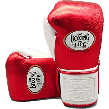 Boxerské rukavice Boxerské rukavice No Boxing No Life Velcro - červené
