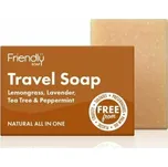 Friendly Soap Přírodní mýdlo cestovní 3v1 citronová tráva, levandule, tea tree, máta 95 g