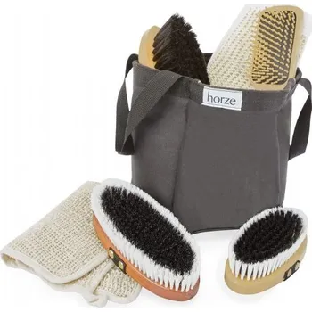Čištění pro koně Taška s čištěním Horze Wooden set