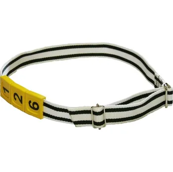 Chov hospodářského zvířete Řemen krční s kovovou sponou a úchytnou přezkou, délka 130 cm Barva: černá