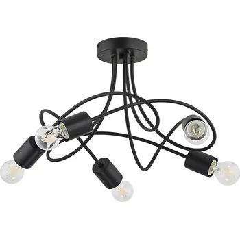 Přisazený lustr TARGO 5xE27/15W/230V černá