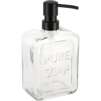 Mýdlenka Tendance Skleněný dávkovač mýdla PURE SOAP, 550 ml