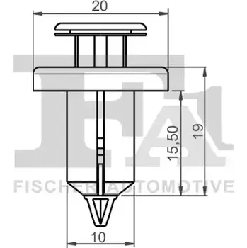 Lišta karosérie FA1 Klip ozdobné / ochranné lišty FA1 79-20003.25
