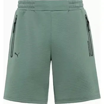 Pánské kalhoty PORSCHE DESIGN Sweat shorts Kalhoty krátké volnočasové eukalyptová zelená (Šortky s elastickým pasem a stahovací šňůrkou.)