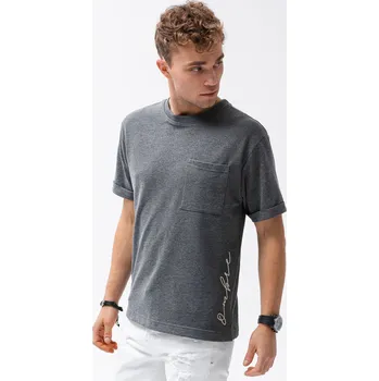 Pánské tričko Pánské tričko s potiskem - černé S1371 - S