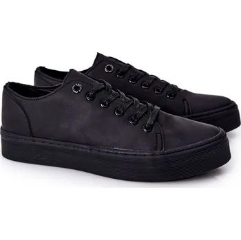 Pánské tenisky Pánské tenisky na platformě BIG STAR - černé velikost 44