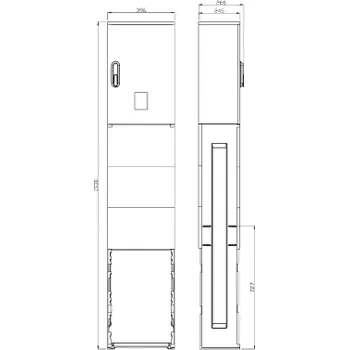 Rozvaděč Plastový přípojkový rozváděč SS201/NKD2W S3/4 03745 Esta
