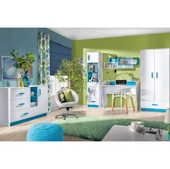 Dětský pokoj Domel Dětský pokoj Trafiko sestava 7 Barevné provedení: bílá + šedá