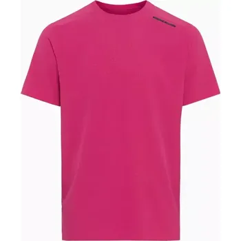 Pánské tričko PORSCHE DESIGN Active T-shirt Tričko sportovní funkční granátová růže (Ultralehké, skladné tričko vodoodpudivé.)