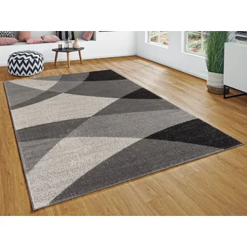 Koberec Koberec Thales 80x140 cm, šedá abstrakce