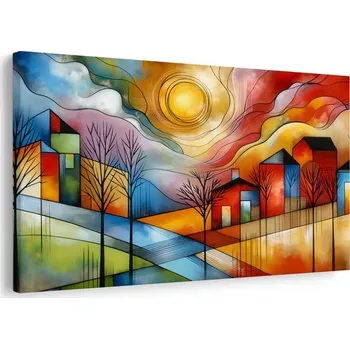 Obraz Dovido Obraz barevná vesnice