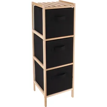 Úložný box Tendance SKANDIA koupelnový organizér, smrkové dřevo, 25 x 25 x 77 cm