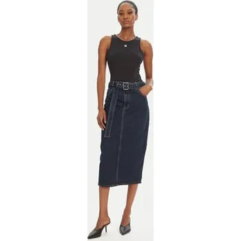 Dámská sukně HUGO Džínová sukně Gatje_2 50541495 Tmavomodrá Regular Fit XS