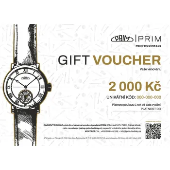 Souprava šperků Dárkový poukaz 2&nbsp;000&nbsp;Kč - Dárkový poukaz 2000