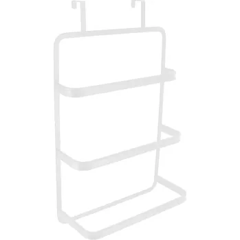 Držák na ručník Tendance Věšák na dveře koupelny, na 3 ručníky, 89 x 42 x 22 cm