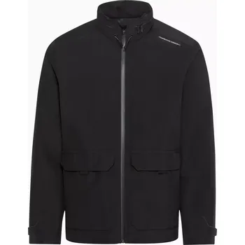 Pánská softshellová bunda PORSCHE DESIGN All-day jacket Bunda sportovní volnočasová funkční černá (Sportovní, funkční bunda na celý den od Porsche Design. Vodotěsné a větruodolné, s nastavitelnou a skladnou kapucí.)