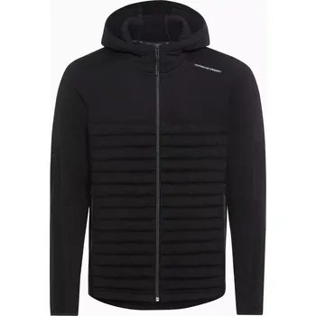 Pánská softshellová bunda PORSCHE DESIGN Polar Jacket Lehká podzimní jarní bunda s merino vláknem černá (Lehká teplá bunda Porsche Design s merino vlnou. Dynamický designový mix pleteniny a polstrování)