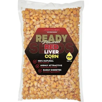 Návnadová surovina STARBAITS Kukuřice Ready Seeds Red Liver Corn 1kg (STARBAITS Ready Seeds Red Liver Corn 1kg)