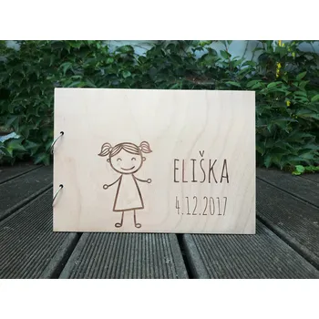 Fotoalbum Fotoalbum Holčička Vyber typ vazby: Pevná klasická (bílá), Barva vnitřních papírů: Čokoládová