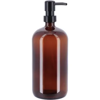 Tendance Skleněný dávkovač mýdla PURE hnědé sklo, 1000ml