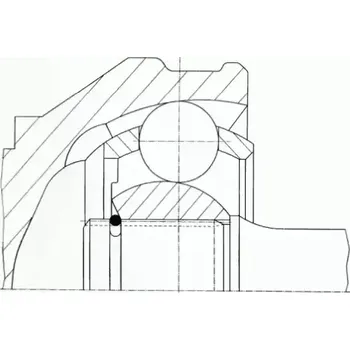Poloosa kola SPIDAN Kloub hnacího hřídele, sada SD 21097
