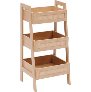 Koupelnový nábytek 5five Simply Smart Regál s policemi s vídeňským výpletem CANE, 40 x 34,2 x 80 cm